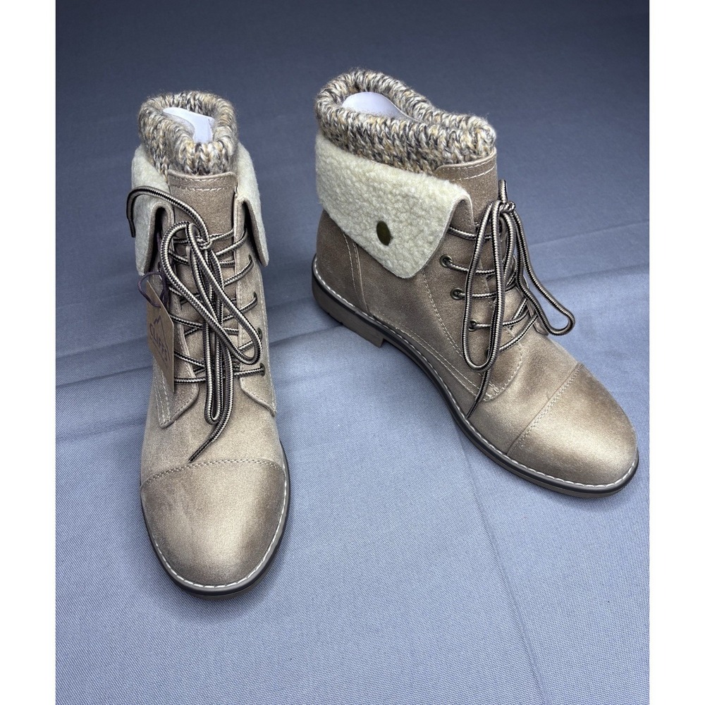 Cliffs by White Mountain Duena Women's Hiking Boots – Natural Multi, 9.5 Wide